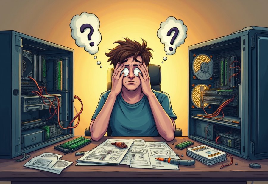 Embrace the hilarious chaos of DIY computer upgrades